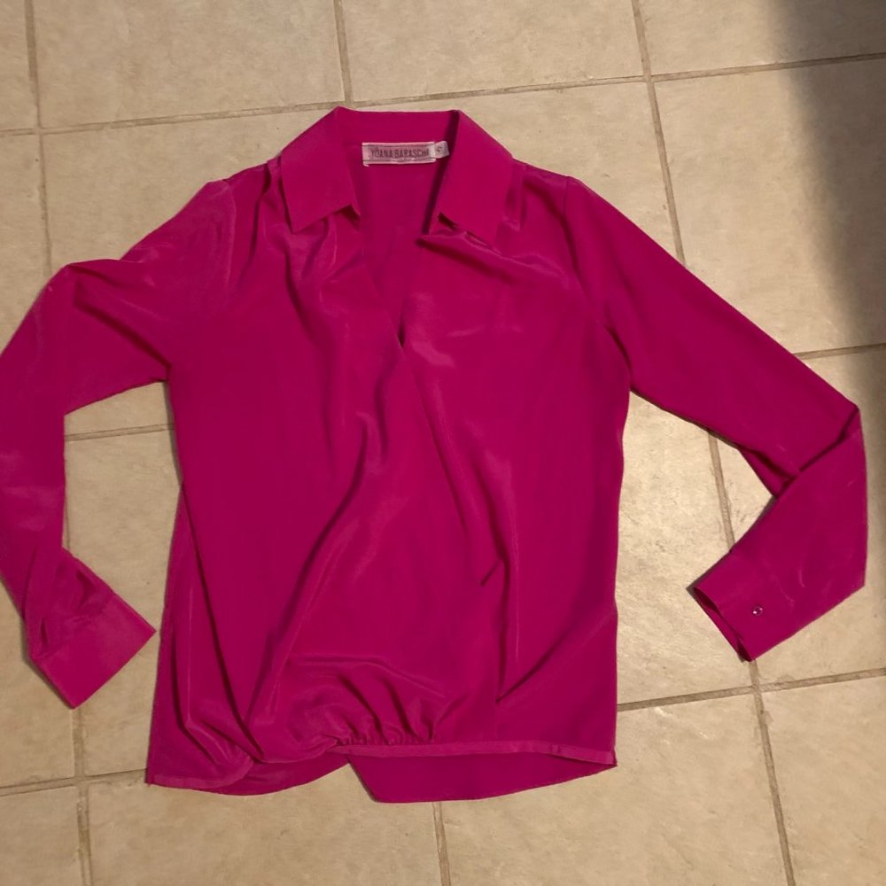 Yoana Baraschi designer shirt blouse women XS pink